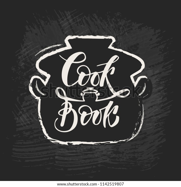 Cook Book Cover Cookbook Cooking Recipes Stock Vector