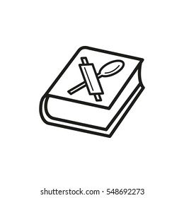 Cook book icon, Recipe book vector