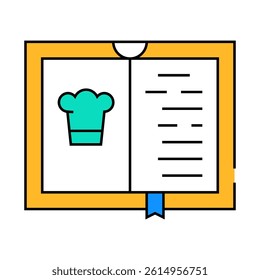 cook book line icon vector. cook book sign. isolated symbol illustration