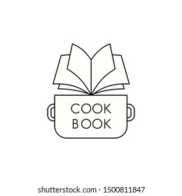 Cook book. Template for logo or cover book