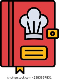 Cook book vector icon. Can be used for printing, mobile and web applications.