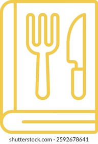 Cook book vector icon. Can be used for printing, mobile and web applications.