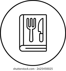 Cook book vector icon. Can be used for printing, mobile and web applications.