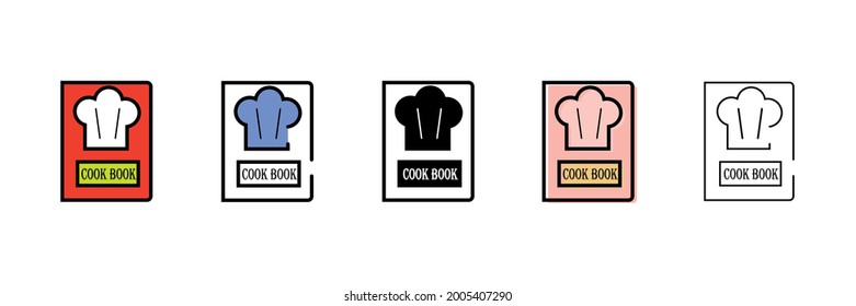 cook book vector type icon