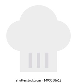 cook cap for cooking flat icon