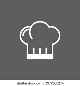 cook cap vector icon, chef hat