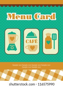 cook card. vector illustration