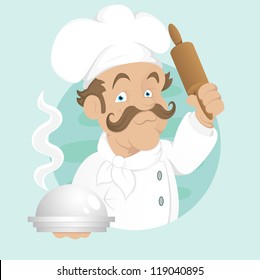 Cook - Cartoon Character - Vector Illustration