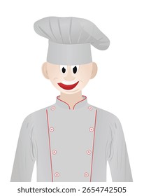 Cook character icon. vector illustration	