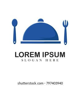 Cook chef food cooking logo vector design template concept modern illustration emblem