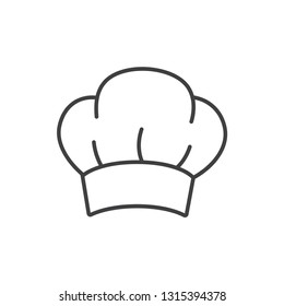 Cook, Chef Hat Line Icon.
