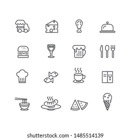 Cook and Chef icons set,Vector