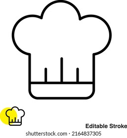 Cook Chef Vector Line Icon