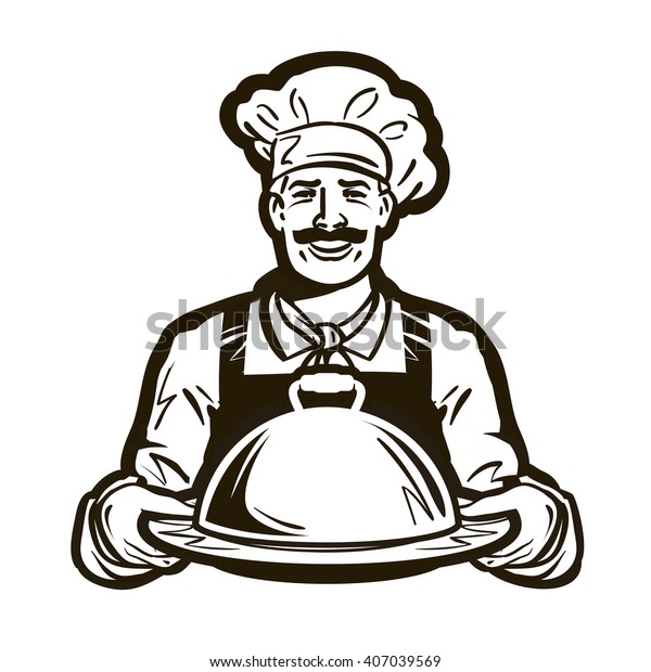 Cook Chef Vector Logo Restaurant Cafe Stock Vector (Royalty Free) 407039569