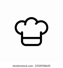 cook chief hat icon sign vector