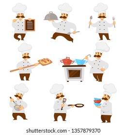 Cook Chief Uniform Vector Isolated Character Stock Vector (Royalty Free ...