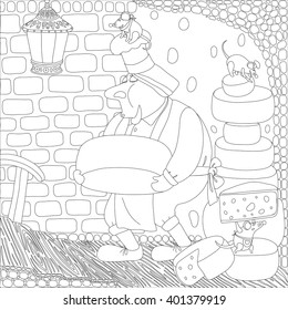 Cook chose the cheese, the mouse also choose cheese.