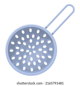 Cook colander icon cartoon vector. Kitchen sieve. Strainer pasta