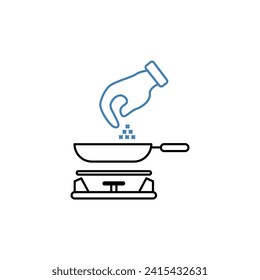 cook concept line icon. Simple element illustration. cook concept outline symbol design.