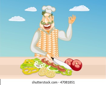 The cook as a corncob