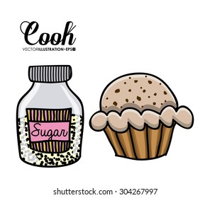 Cook digital design, vector illustration eps 10