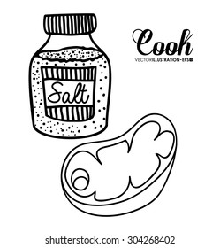 Cook digital design, vector illustration eps 10