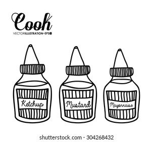 Cook digital design, vector illustration eps 10