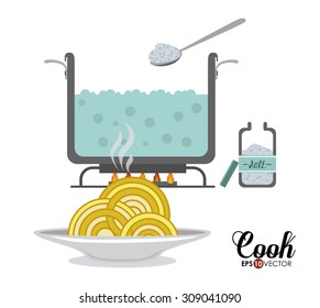 Cook digital design, vector illustration eps 10