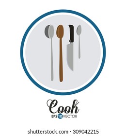 Cook digital design, vector illustration eps 10