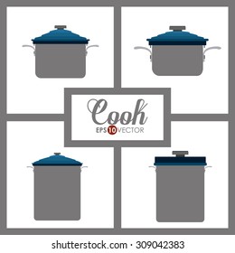 Cook digital design, vector illustration eps 10