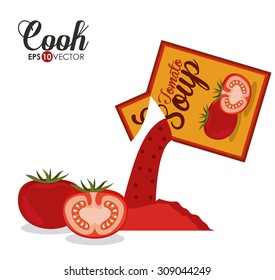 Cook digital design, vector illustration eps 10