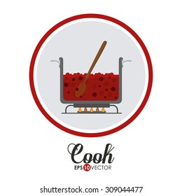 Cook digital design, vector illustration eps 10