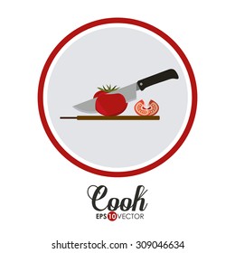 Cook digital design, vector illustration eps 10