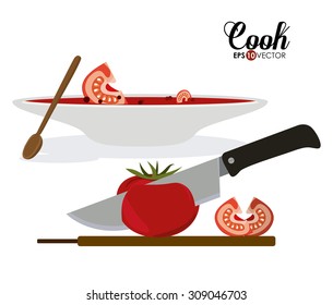 Cook digital design, vector illustration eps 10