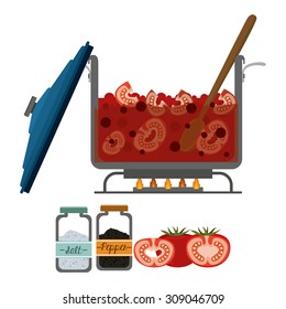 Cook digital design, vector illustration eps 10