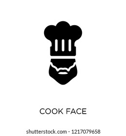 Cook face icon. Cook face symbol design from People collection. Simple element vector illustration on white background.