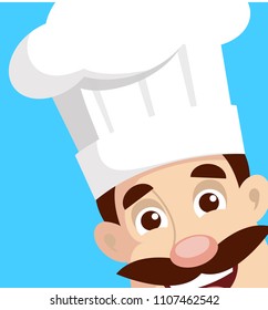 Cook Face Vector Illustration