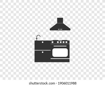 Cook, food, kitchen icon. Vector illustration, flat design.