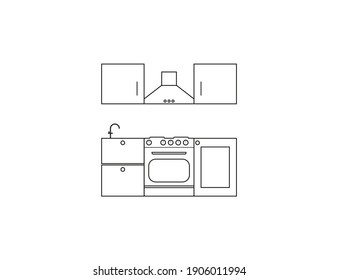 Cook, Food, Kitchen Icon. Vector Illustration, Flat Design.