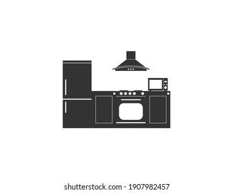 Cook, Food, Kitchen Icon. Vector Illustration, Flat Design.