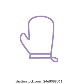 Diseño de ilustración de Plantilla de Vector de icono de guante de cocinero