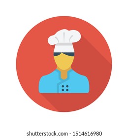 cook glyph flat vector icon