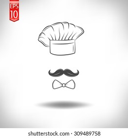 cook hat. chef