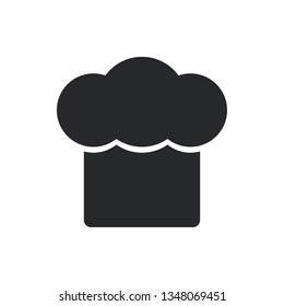 cook hat flat vector icon