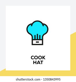 COOK HAT LINE ICON SET