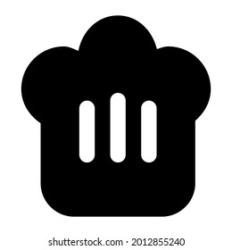cook hat pixel perfect icon for food delivery apps and website