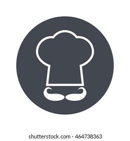 Cook hat vector. Icon for web and mobile application. Flat design style.