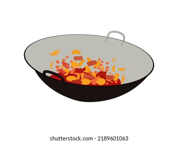 Cocine con calor en la sartén.