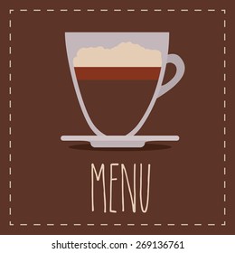 Cook icon design over brown background, vector illustration