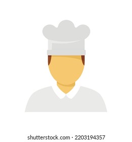Cook icon. Flat illustration of cook vector icon isolated on white background